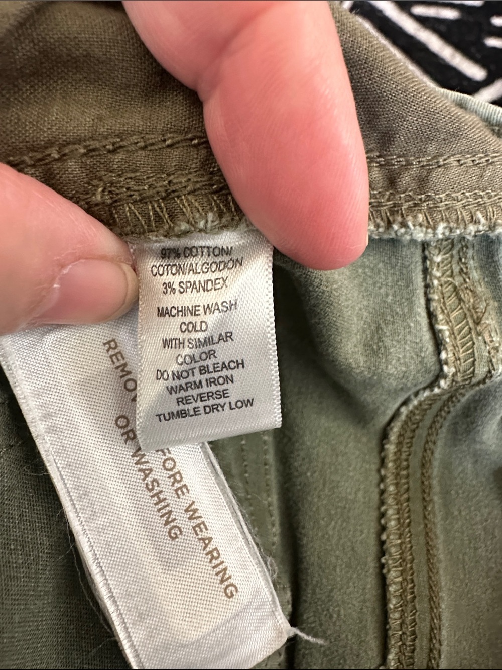 LOFT olive green skinny high rise jeans stretchy soft size 4 - Picture 7 of 7
